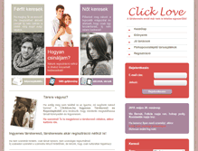 Tablet Screenshot of clicklove.hu